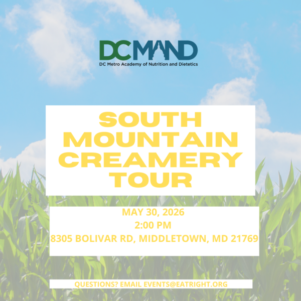 South Mountain Creamery Tour Day - DCMAND Member Events Chair